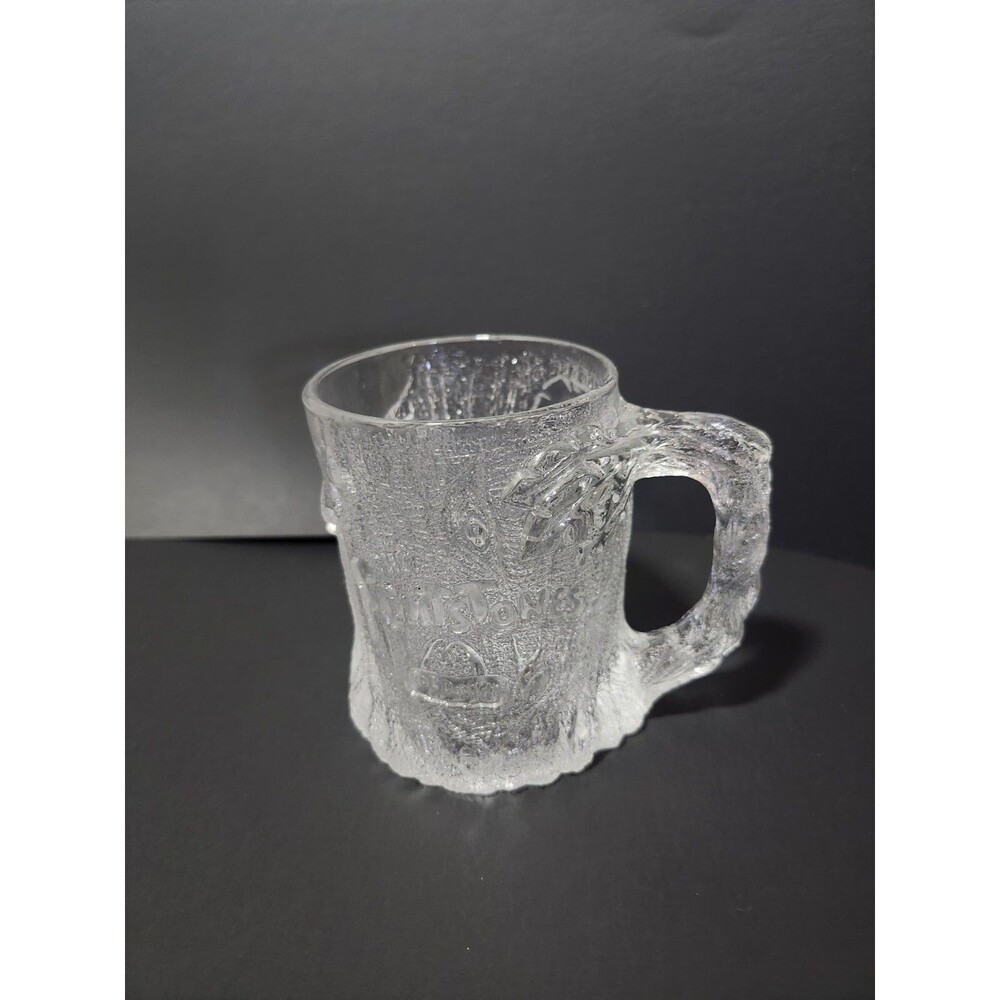 *VINTAGE* 1993 MCDONALDS FLINTSTONES COLLECTIBLE Frosted GLASS MUG Roc Donalds